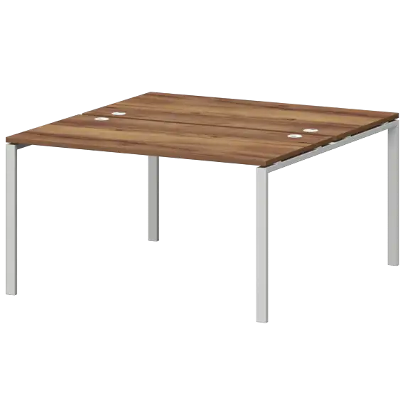 Бенч двойной на металлокаркасе СМС2-П-10К.149.Пр25  1000x1496x750 Смарт