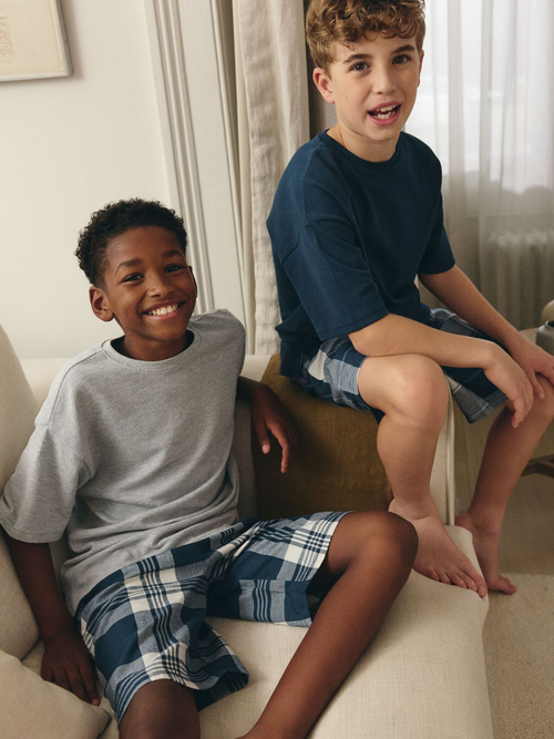 Пижама для мальчика Next 191-219, 2 шт., Синий, Серый