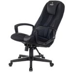 Кресло игровое ZOMBIE 9/BLACK, PL, ткань/экокожа черная, топ-ган (до 180кг)