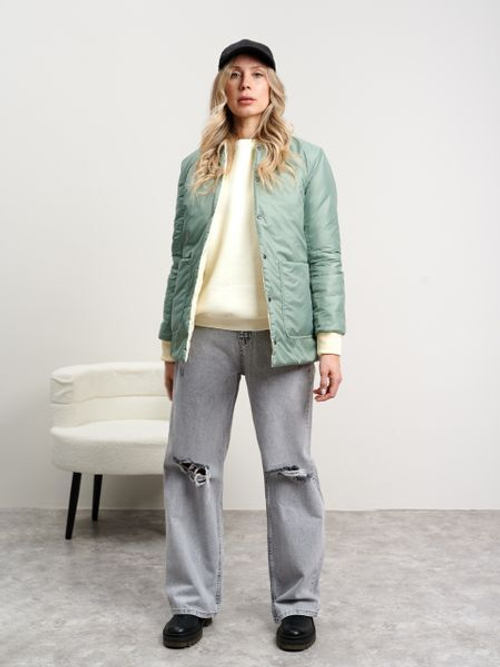 Бомбер женский двухсторонний ментол-ваниль