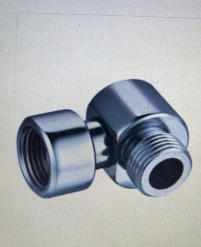 Соединение декоративное угловое с накидной гайкой (хром) 3/4" *1/2"ш