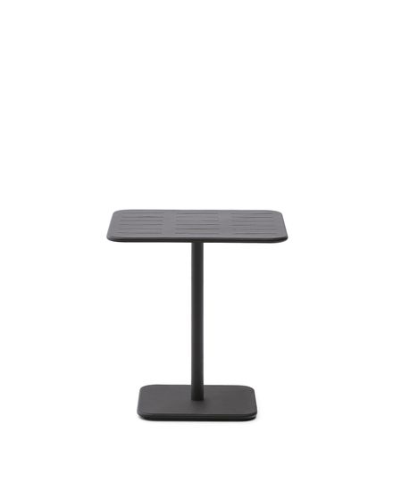 Уличный стол Brai из темно-серой оцинкованной стали 70 x 70 см