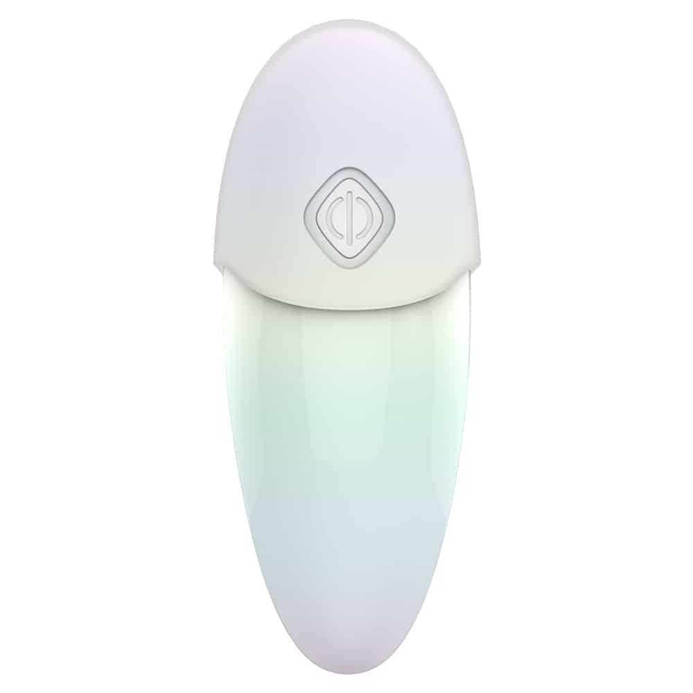 Белый клиторальный таппинг-стимулятор Pandora с насадкой для вакуумной стимуляции (Цвет: белый)