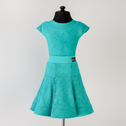 платье для танцев годе с гипюром