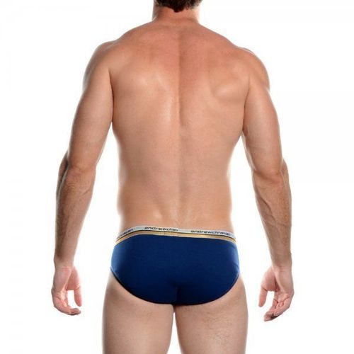 Мужские трусы брифы темно-синие Andrew Christian Vibe Brief Navy