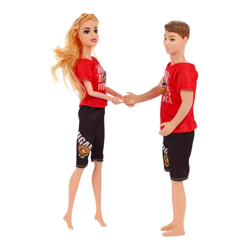 Кукла тип Модель на шарнирах с мужем, коробка 3377-340