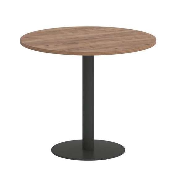 First Стол круглый KSPRG-1 Дуб Табак/Металл Антрацит 900*900*750