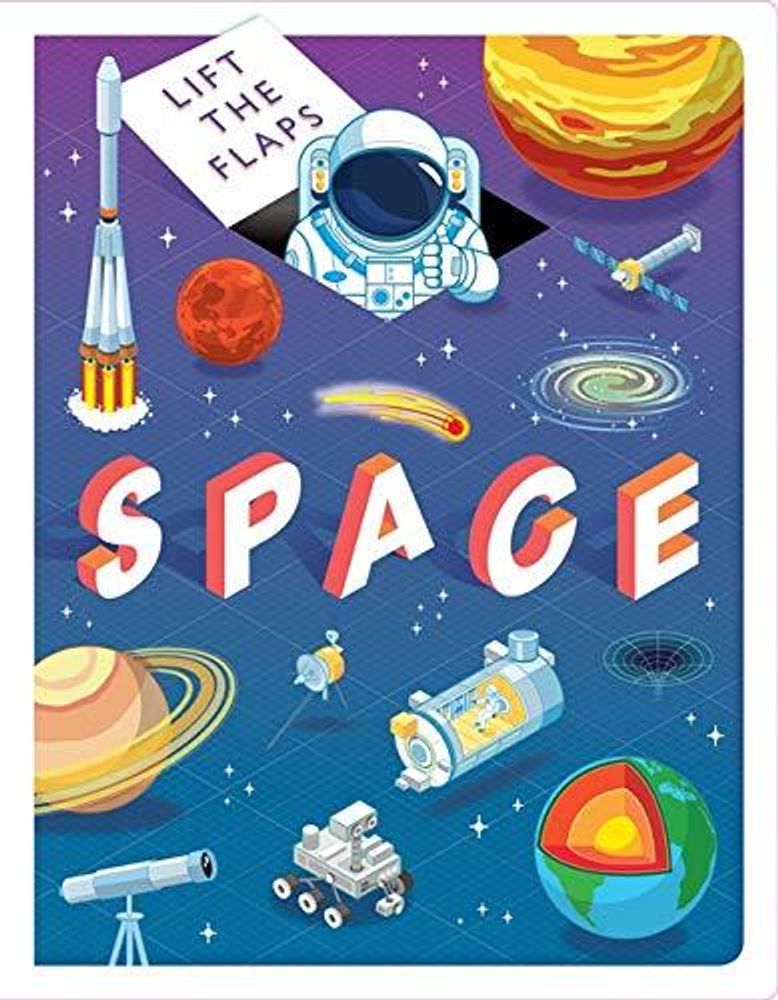 Lift The Flaps: Space (board book)