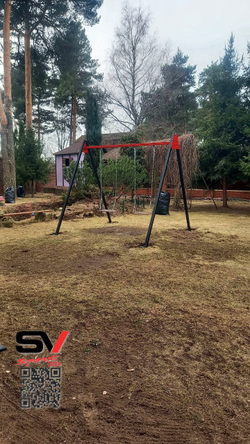 Монтаж уличных качелей Sv Sport