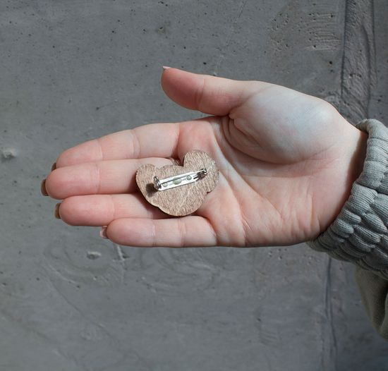 Значок деревянный (брошь) Jerry. Fire Pin