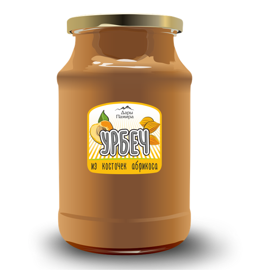 Урбеч из ядер абрикоса , СТЕКЛО, 1кг.