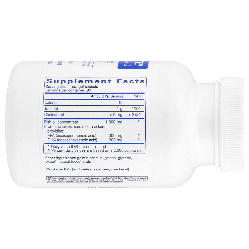 Pure Encapsulations, EPA / DHA Essentials, 90 мягких капсул