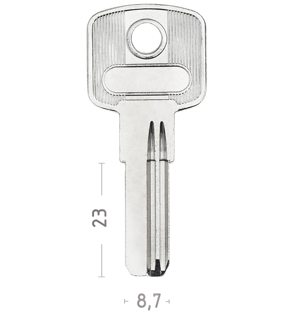 Заготовка вертикального ключа 10431 BUL-3 БУЛАТ 2ПАЗА КНР