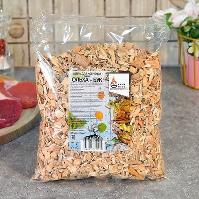 Щепа для копчения "Бук и Ольха" 2л