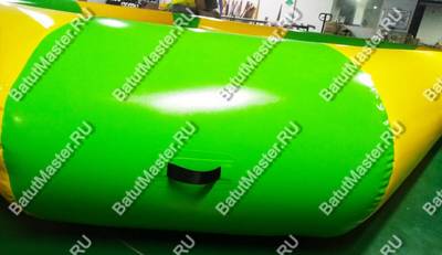 Квадратный надувной бассейн "Зебра", желто-зеленый 6*6*0.65 м