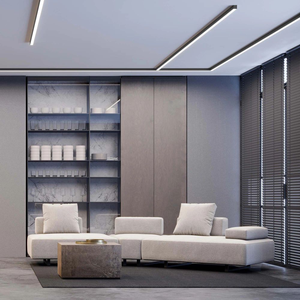 Профиль SL-LINE-3535-3000 BLACK (Arlight, Алюминий) 036253