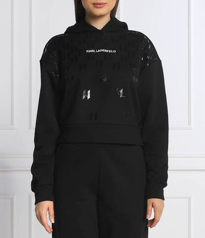 Худи monogram Karl Lagerfeld - черный(225W1807)