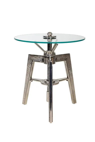 Кофейный столик "Лофт 1" Серебро