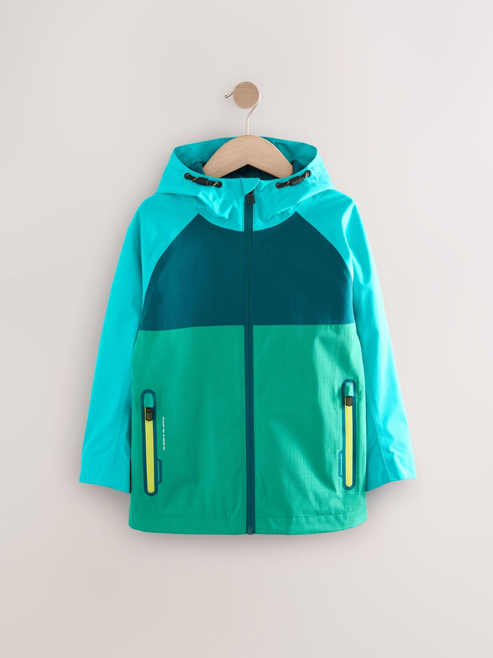 Куртка непромокаемая с капюшоном для мальчика Next E82-312, Зеленый, Синий, Голубой