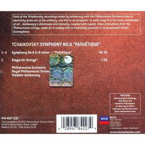Philharmonia Orchestra, The Royal Philharmonic Orchestra, Vladimir Ashkenazy / Pyotr Ilyich Tchaikovsky: Symphony No. 6 Pathetique (CD)