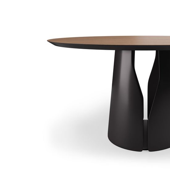 Стол круглый GIO 120, шпон