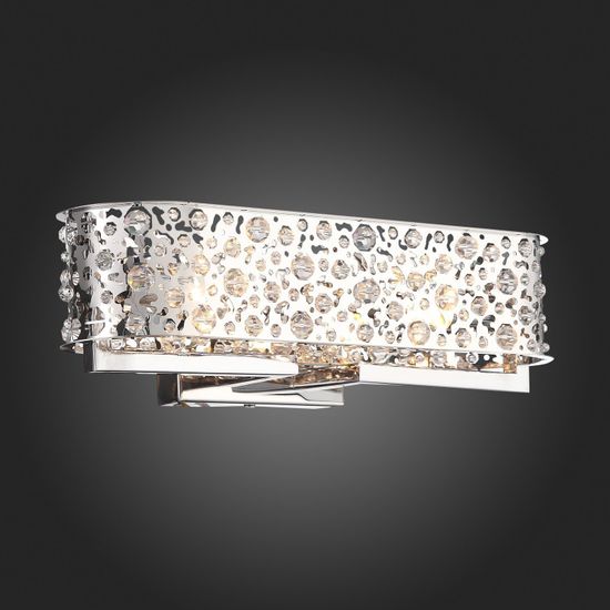 SL1117.101.01 Светильник настенный ST-Luce Хром/Хром, Прозрачный G9 2*5W SOPRESIA