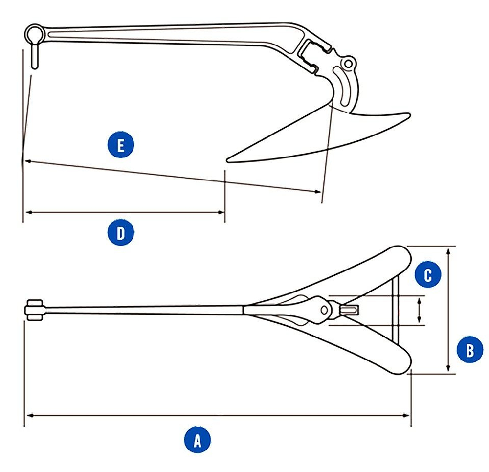 Якорь CQR, 20,4 кг (10242892)