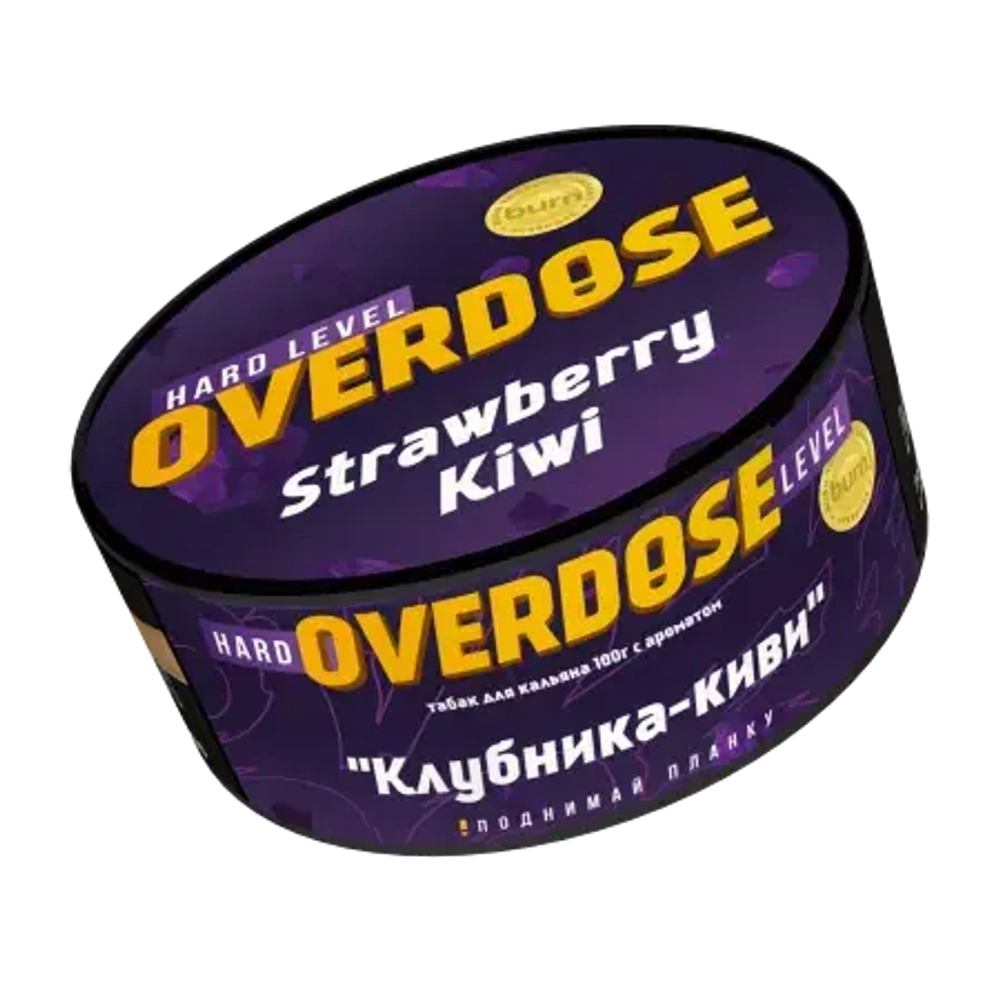 М. Табак для кальяна Overdose Strawberry Kiwi (Клубника - киви), 100г.