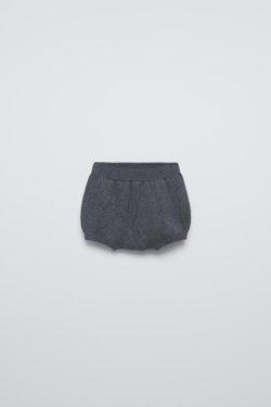 ZARA ТРУСЫ ИЗ 100% МЕРИНОСОВОЙ ШЕРСТИ, ТЕМНО-СЕРЫЙ