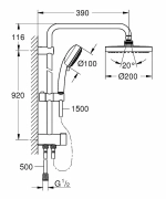 Душевая система Grohe New Tempesta Cosmopolitan System 26453001
