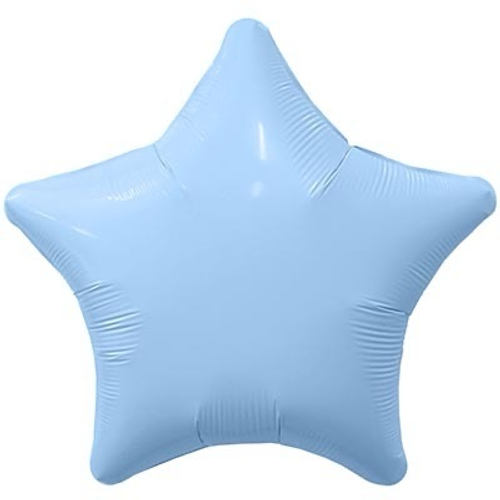 Шар звезда 46см Небесно-голубой