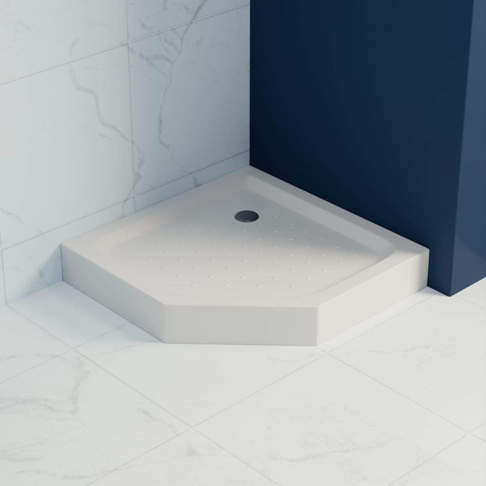 Душевой поддон трапеция RGW LUX/TN-TR (Литой экран) 900x900