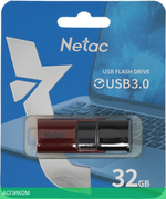 USB Flash-накопитель Netac AH355 32GB Red/Black (NT03U182N-032G-30RE)