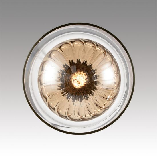 8067/1A MODERNI LN26 381 хром/амбер/прозрачный, металл/стекло Подвесной светильник G9 1*20W 220V GALLO