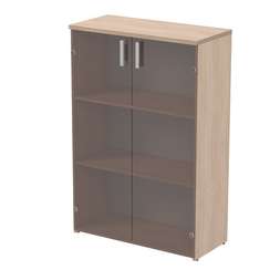 2Ш.017.3 Шкаф для документов средний со стеклом (790*370*1190)