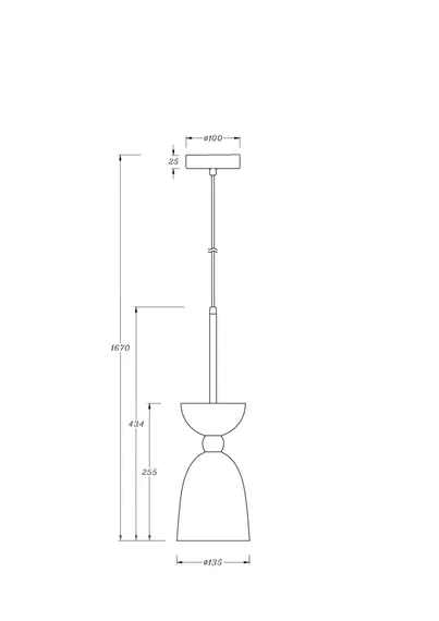 Подвесной светильник Клош / Cloches E14х1 Maytoni mod113pl-01w