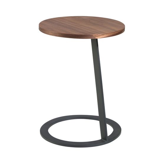 Приставной столик 2115/MH1613 из ореха и черной стали