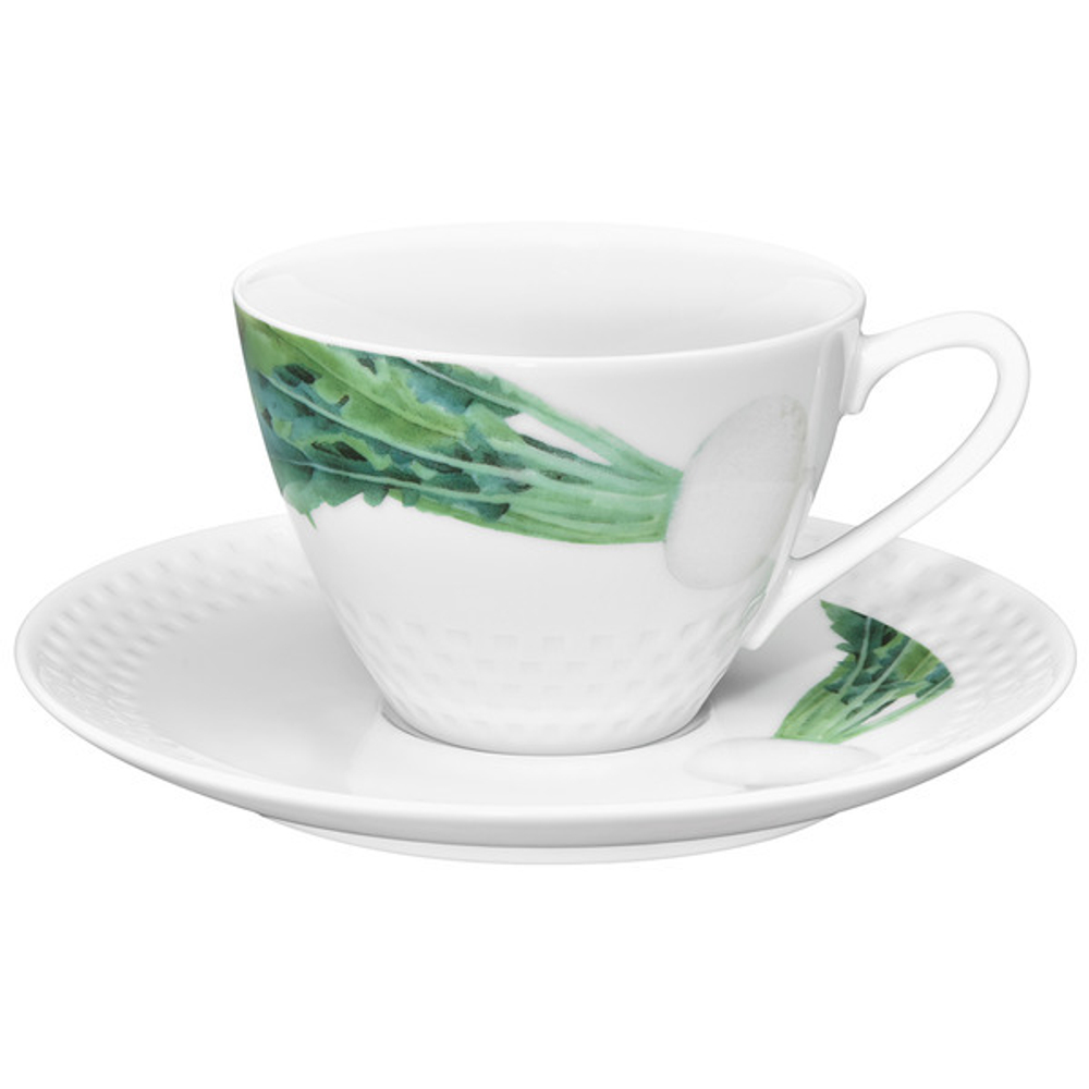 Чашка чайная с блюдцем Noritake Овощной букет Редька 210мл