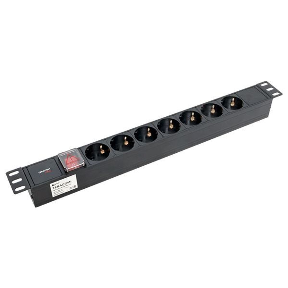 Блок розеток 19", 7 розеток EKF TRP-HPD-LS-10A-7SH-C14