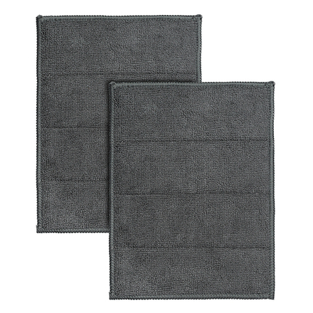 Набор салфеток-губок двухсторонних из микрофибры cozy clean, темно-серые, 2 шт.