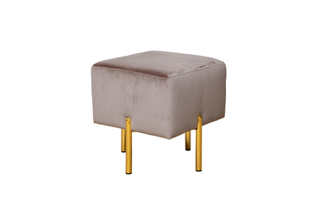 Пуф Garda Decor Марио(Mario) вельвет светло-бежевый Velv-SBEG 42*42*44 см