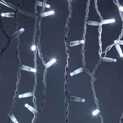 Гирлянда ЭРА ERAPS-BK1 бахрома 2x0,7 м холодный белый свет 100 LED | Профессиональное праздничное и новогоднее освещение