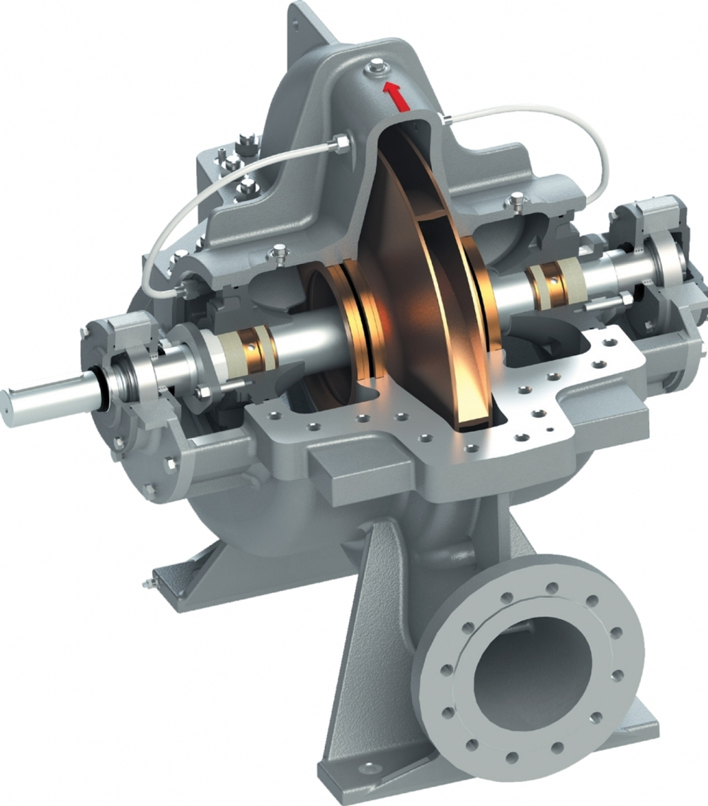 D125-250A - насос DeLium нового поколения двухстороннего входа с горизонтальным разъёмом корпуса