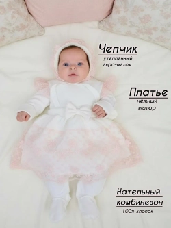 Конверт на выписку зима для новорожденных девочек