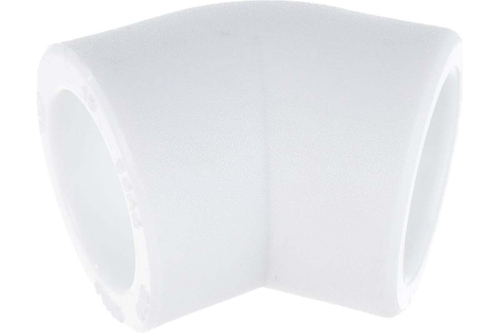 Колено PPR 25х45, белый, РТП (10825)