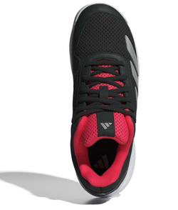 Детские теннисные кроссовки Adidas Courtflash K - cloud white/silver metallic/core black