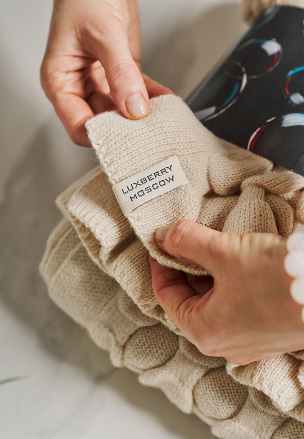 Плед c 3D эффектом 120x170 Luxberry Bubbles молочный