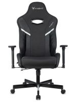 Кресло игровое Knight Thunder 5X черный эко.кожа крестов. металл