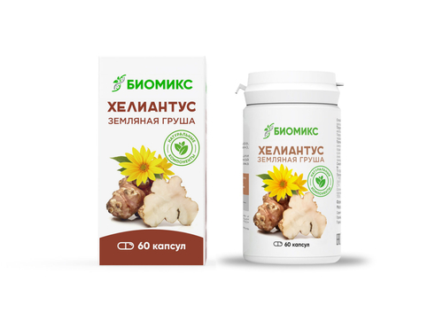 Биопродукт Хелиантус, Земляная груша, 60 капсул