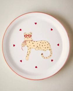 ZARA HOME ДЕТСКАЯ КЕРАМИЧЕСКАЯ ТАРЕЛКА, РАЗНОЦВЕТНЫЙ